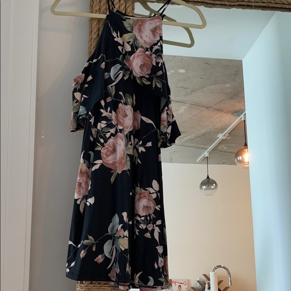 Floral tshirt dress
